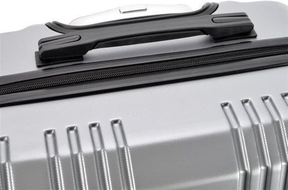 Travel and Bussiness Hard Shell Light Carry On Luggage Security Suitcase Large Capacity Storage Luggage Travel Luggage Suitcase (Color : Sliver, Size : 20IN)