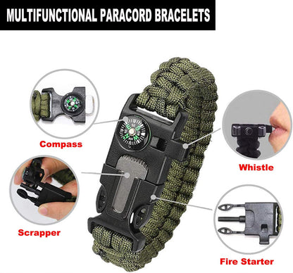 Survival Kit, Outdoor Survival Gear and Equipment 21 in 1, Fishing Hunting Gadgets for Men, Camping Accessories, Camping Essentials