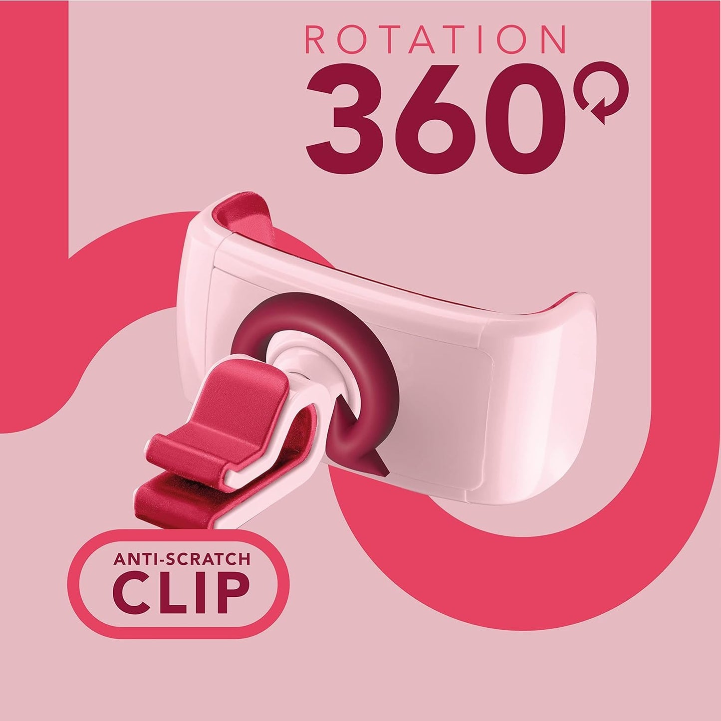 cellularline | Car Holder - Universal | Smartphone Car Mount for Air Vent Fins - Universal for All Mobile Phones - 360° Rotation