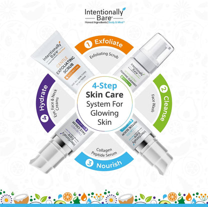 Intentionally Bare Collagen Peptide Serum with MCT Oil and Hyaluronic Acid - Keto for Your Face - Firming Brightening Anti Aging Facial Serum - Collagen Oil for Fine Lines - All Skin Types - 1oz
