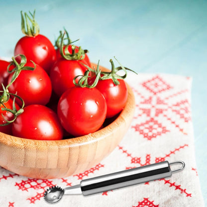 Strawberry Stem Remover Tool â€“ Stainless Steel Tomato Corer & Vegetable Fruit Stem Remover, Portable Kitchen Gadget | Easy-to-Use Remover for Fresh Produce, Ideal for Quick Food Prep