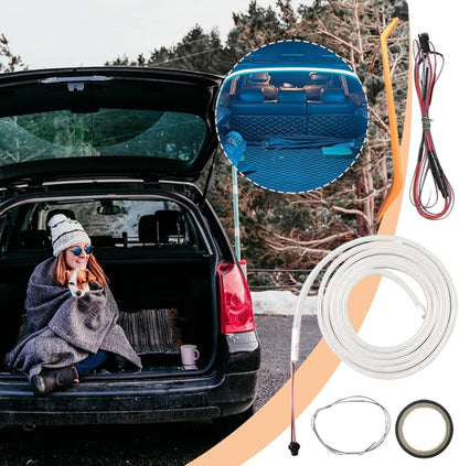 Luce Del Bagagliaio Per Auto - Luce A Strisce A LED Da 1 Cm | Luci Di Corda Al Neon | Striscia Impermeabile | Luce Del Sensore Cuttabile Flessibile Per Illuminazione Del Bagagliaio | Illuminazione Da