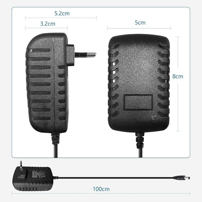 SUCIKORIO Power Supply 12V 2A 24W Universal Transformer AC 220V to DC 12 Volt 2A Power Adapter Charger AC Adapter for LED Strips, Screens and Electronic Equipment