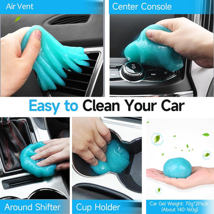 8 Pack Car Interior Duster Detailing Brush Set Cleaning Gel Kit All Purpose Detailing Brushes Accessories Essentials Supplies Tool for Cars, Trucks, SUVs, RVs, Motorcycles, & More