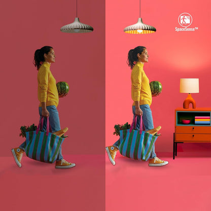 WiZ Smart Colour Bulb, E27, 8.5W, Tunable, Motion Sensor with App, Connected WiFi Compatible with Alexa, Google Assistant & HomeKit, App Control for Home Indoor Lighting, Bedroom, 2Pack