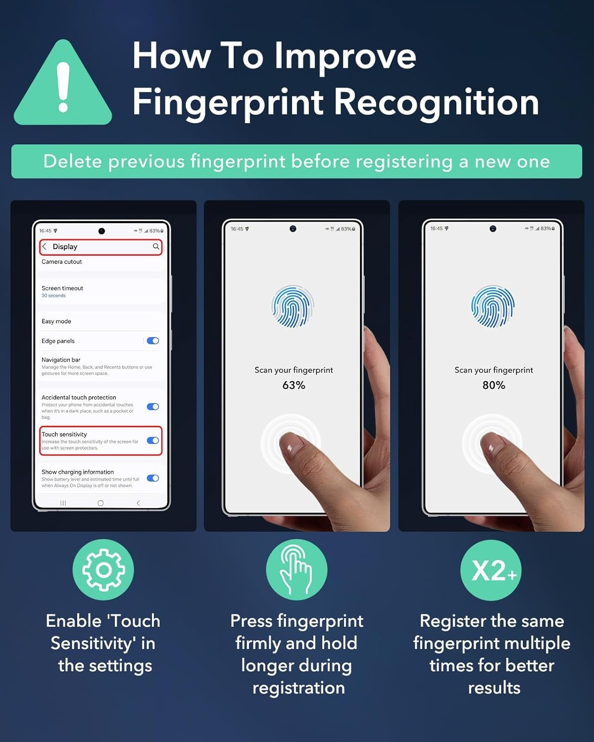 ESR 3 Pack for Samsung Galaxy S25 Ultra Privacy Screen Protector, 9H+ Hardness Tempered Glass with Easy Installation, Auto Dust-Elimination Tool for Galaxy S25 Ultra [6.9”], Anti-Spy