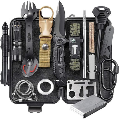 Survival Kit, Outdoor Survival Gear and Equipment 21 in 1, Fishing Hunting Gadgets for Men, Camping Accessories, Camping Essentials