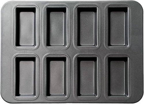 Financier Mould Financier Cake Pan Non-Stick Muffin Pan Biscuits Cookies Mini loaf Tray Bakeware for Oven