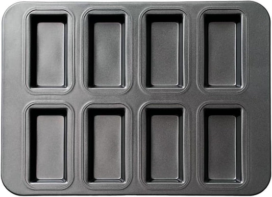 Financier Mould Financier Cake Pan Non-Stick Muffin Pan Biscuits Cookies Mini loaf Tray Bakeware for Oven