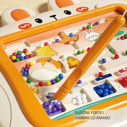 mivceklw Magnetic Color Maze Toy, Counting & Matching Puzzle, Magnetic Drawing Board, Color & Number Learning Game, Skill Development and Educational Play