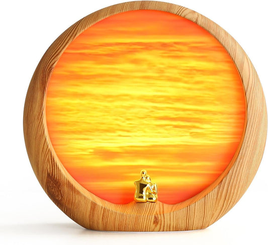 mamre Golden Sunset Lamp Home Decorations Table Lamp Gifts for Wedding Anniversary Valentine's Day Mother's Day Birthday