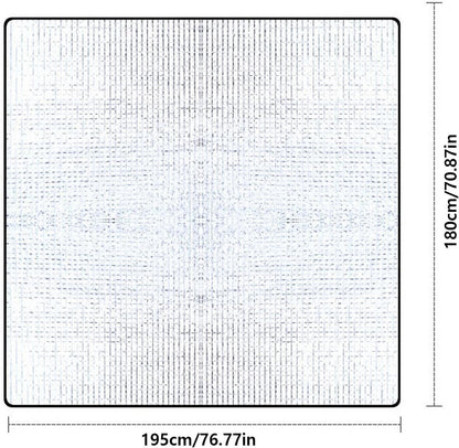 Tent Floor Mat - 76.7inch Double-Sided Picnic Ground Insulating Pad | Waterproof Tent Floor Mat, Outdoor Thermal Foil Blanket for Survival Hiking Picnics Camping Backpacking