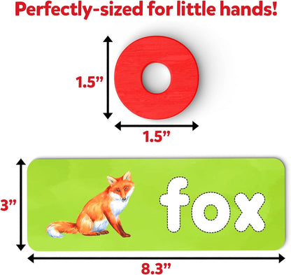 Skillmatics Preschool Learning Activity - Ready to Spell, Stage-Based Learning to Improve Vocabulary & Spelling, Educational Toy, Gifts for Boys & Girls Ages 4, 5, 6, 7