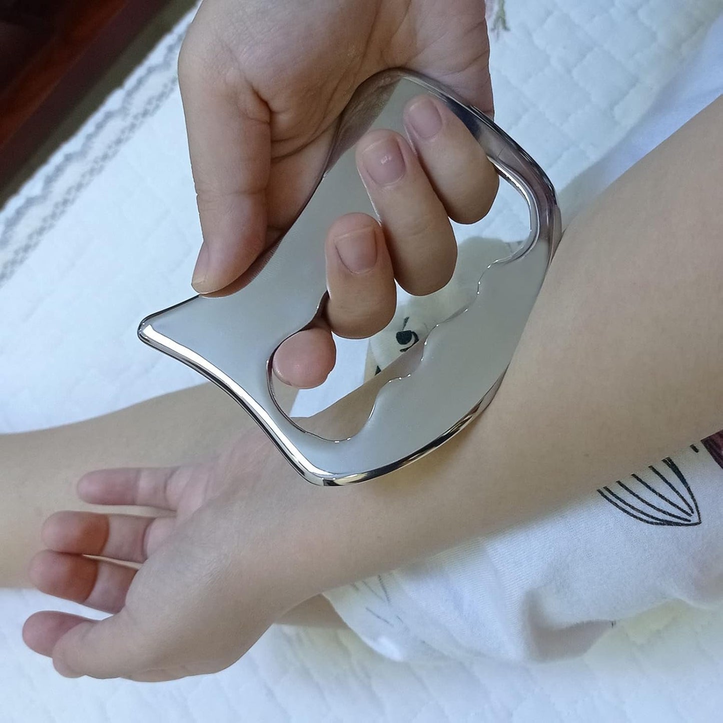 Medical Grade Stainless Steel Gua Sha Scraping Massage Tool -IASTM TOOL- Body Care Scraping Massage Tool - Relaxing Soft Tissue Tools - Reduce Neck,Back,Arm muscle Pain(Robulove-12)