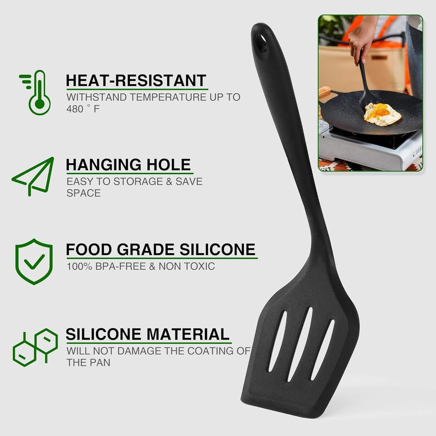 Wesqunie Camping Cooking Utensils Set, 25Pcs Camping Accessories Stainless Steel Grill Tools, Camping Essentials Portable Kitchen BBQ Cookware Gear and Equipment for Travel Tenting RV Van Picnic