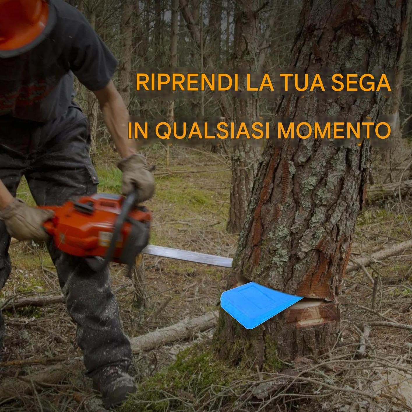 Tree Felling Wedge, 6 Inch Chainsaw Safety Wedge, Spiked Logging Tool, Sturdy Cutting Aid, Timber Falling Direction for Garden, Forests, and Professional Faller Use