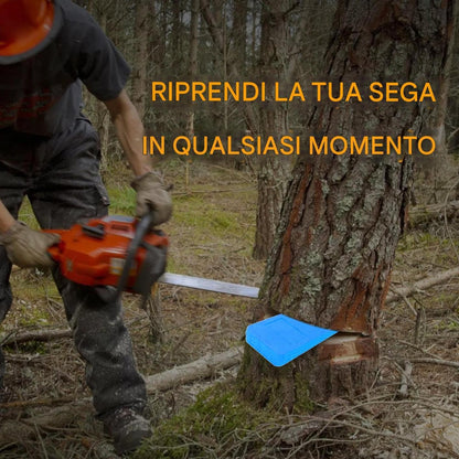 Tree Felling Wedge, 6 Inch Chainsaw Safety Wedge, Spiked Logging Tool, Sturdy Cutting Aid, Timber Falling Direction for Garden, Forests, and Professional Faller Use