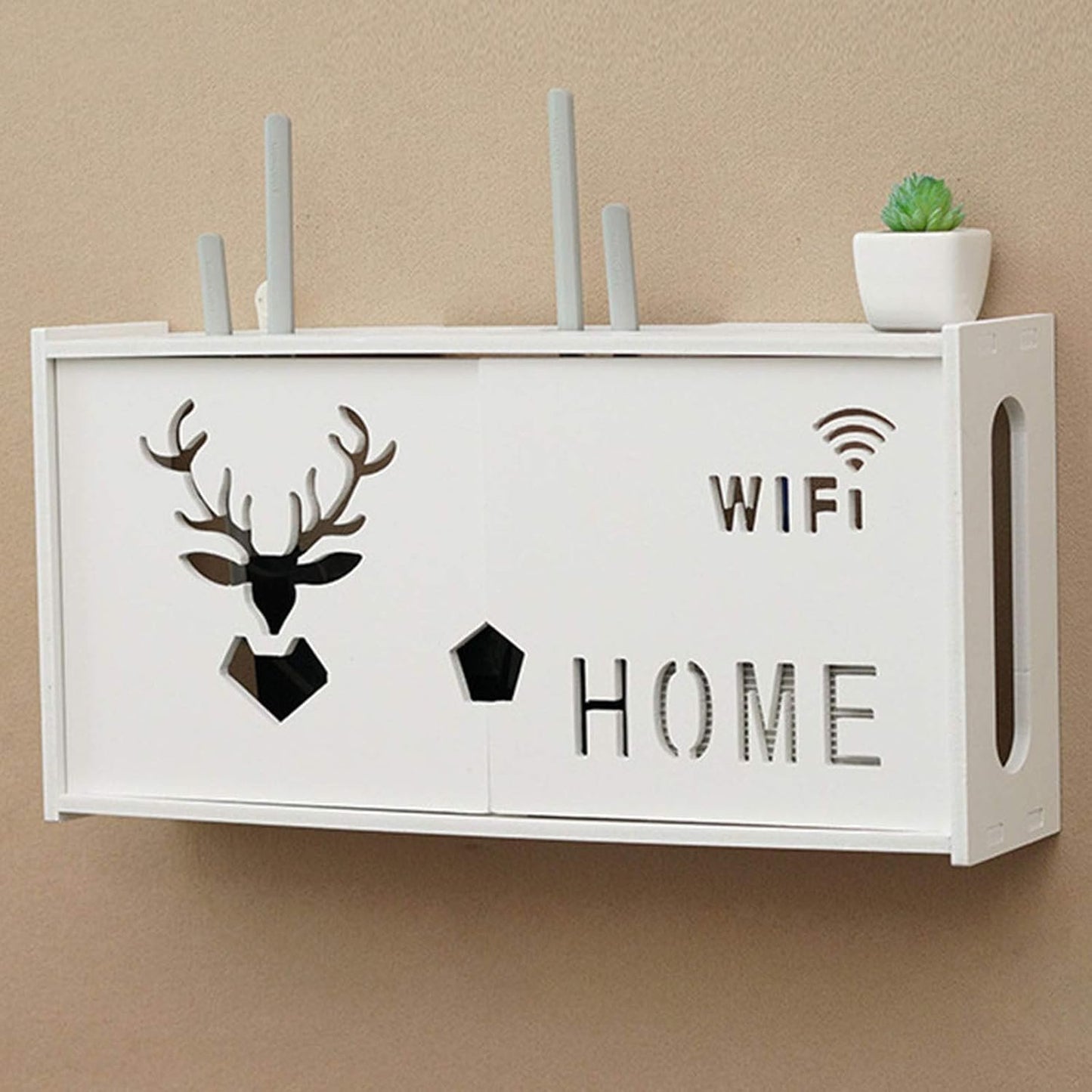 Router Storage Box Shelf-Floating tv Stand Wall Mounted for Storage Bracket Streaming Devices, Media Boxes, Speakers,Cable Boxes,TV Accessoriesand Home Decor,D