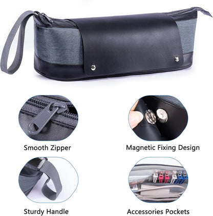 2IN1 Hair Tools Travel Bag with Removable Heat Resistant Mat Curling Iron Travel Case, Hair Dryer Organizer for Flat Irons, Straighteners and Haircare Accessories, Hot Tools Travel Bag Hair