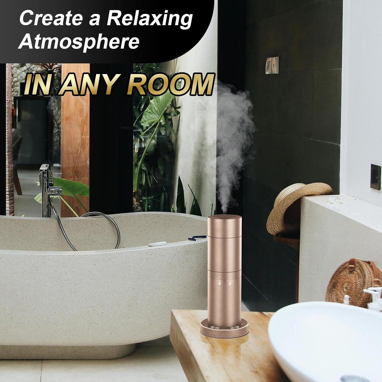Air Diffuser for Home - Smart Fragrance Machine,Waterless Diffuser with Remote Control, Timer for Large Room, Hotel, Office