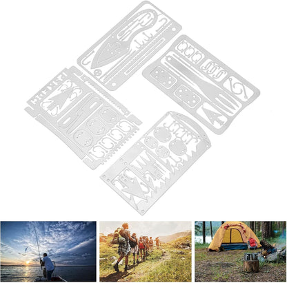 Raguso Emergency Preparedness Items, Preservative Survival Card Camping Survival Kits Gift Idea Hiking Gear for Emergency Survival Kits Travel Tools, and Hiking Kits