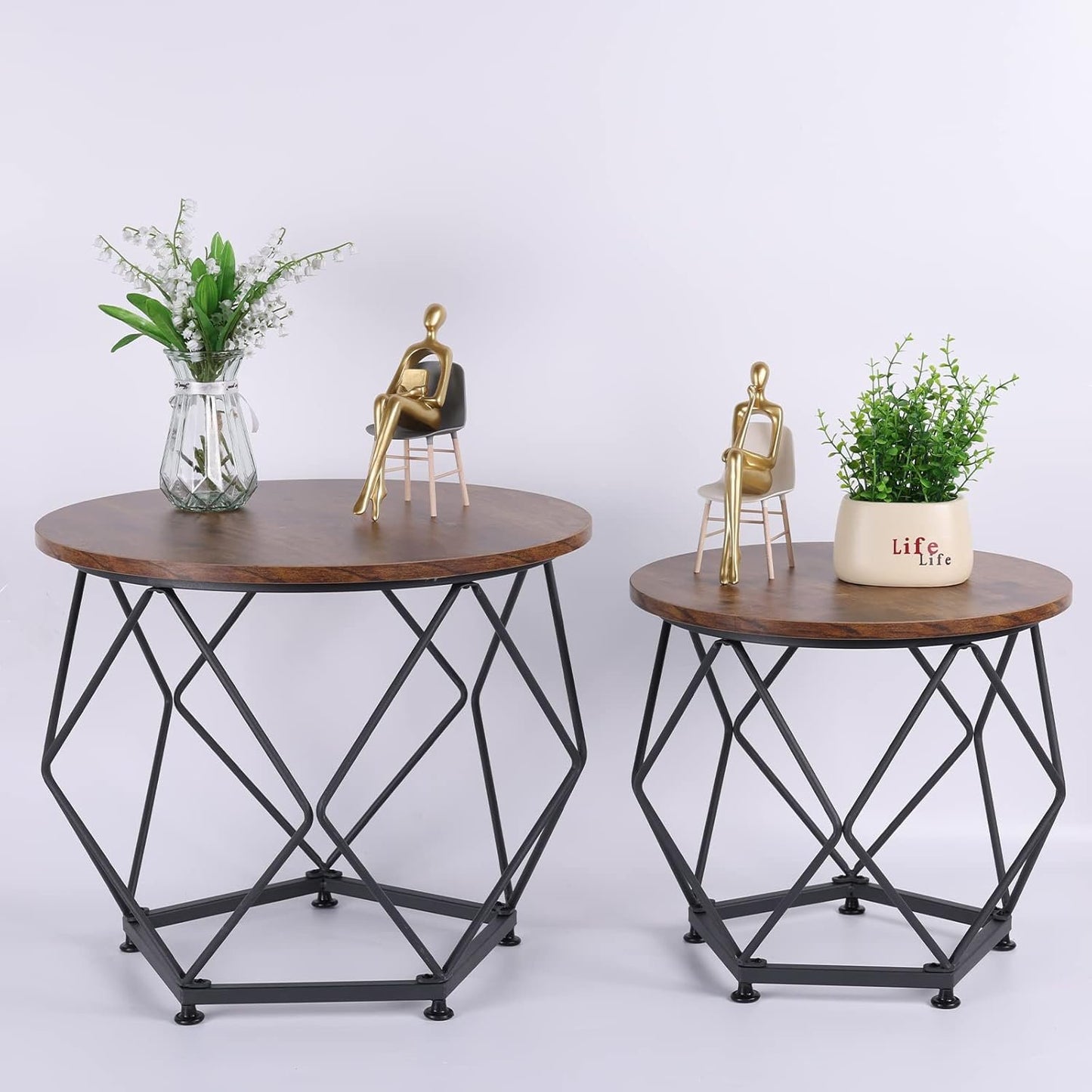 KUAHAI Three Piece Gold Sitting Figure Decoration, Abstract Thinkers on Bookcase Sculpture Feature Resin Sculpture Family Office