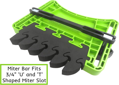 Bow Products FeatherPRO FP1 - Featherboard for Tables Saws, Router Tables and Band Saws - EVA Feathers That Reduce Kickback - Woodworking Tools and Safety Accessories