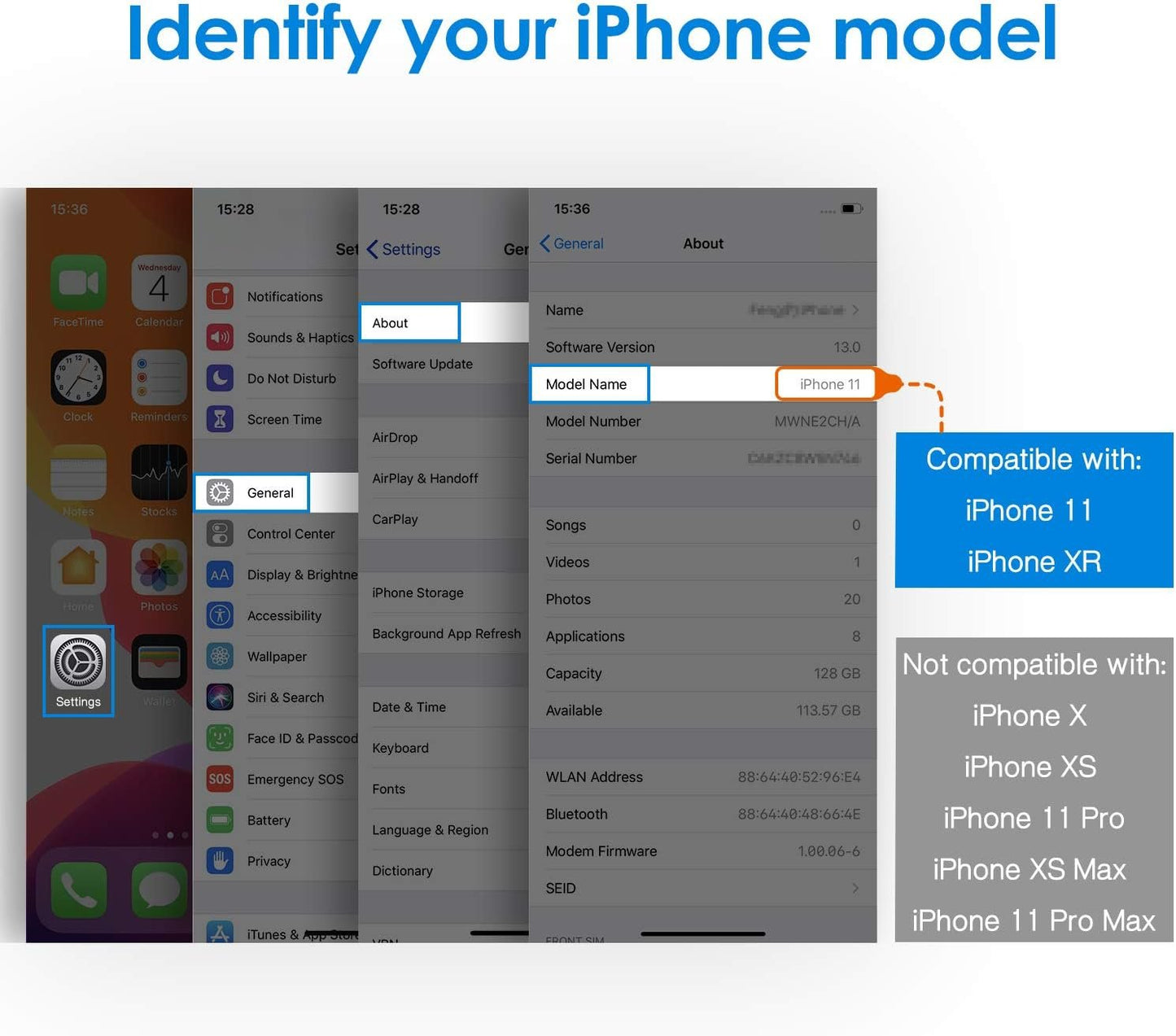 JETech Privacy Screen Protector for iPhone 11 and iPhone XR 6.1-Inch, Anti Spy Tempered Glass Film, 2-Pack