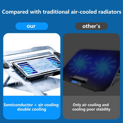 Desk Laptop Cooling Pad - Desk Adjustable Stand Cooling Laptop Pad | Rechargeable Cooler Ergonomic Notebook Support Tabletop Riser for Boyfriend, Girlfriend