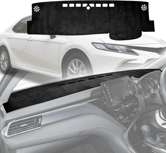 X-CAR Dash Mat for Toyota Camry 2018-Onwards Without Heads Up Display Non-Slip Microfiber Pad Cover Interior Accessories