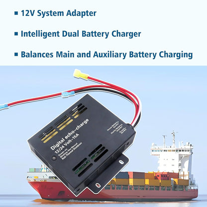 82-0123-01 Auxiliary Battery Charger，Intelligent Dual Battery Charger, 12V System Adapter，Be Suitable for Xantrex 82-0123-01 Echo Charge，Suitable for RV, Marine and Solar Equipment