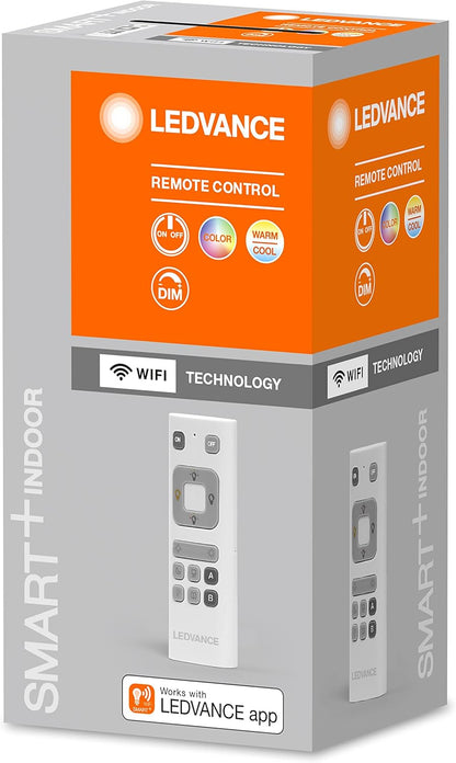 LEDVANCE White Smart Remote Control WiFi Remote Control Color Changing Switch On/Off and Adjust Ledvance WiFi Products 32g 41mmx120mm RGBW Color Control