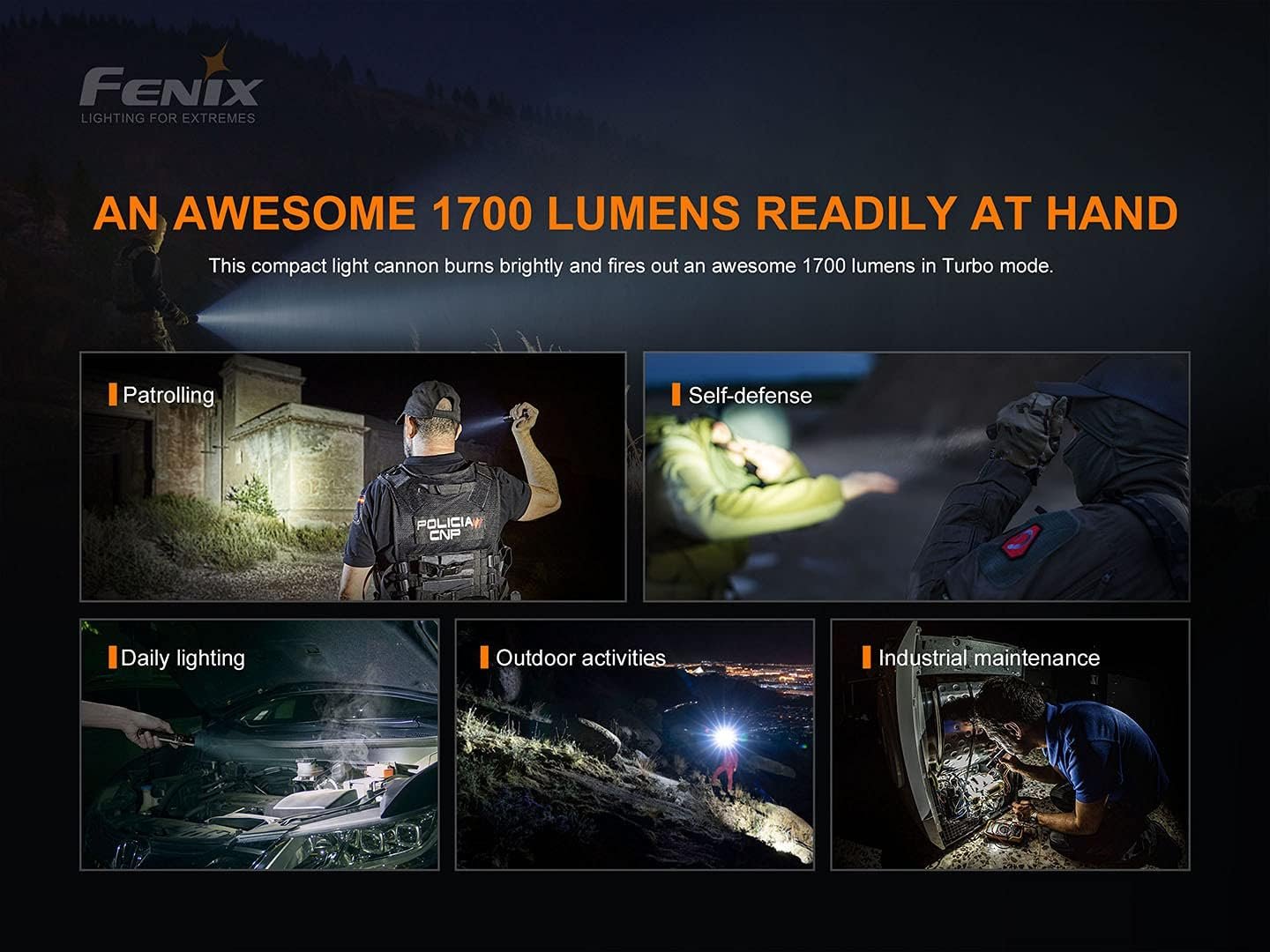 Fenix PD35 v3.0 1700 Lumen Tactical Flashlight