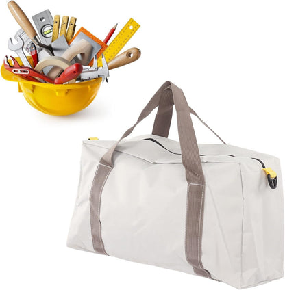 Wide Mouth Tool Bag, Portable and Universal Waterproof High Bearing Capacity Hardware Storage Canvas Case Handbag for Auto Repair, Woodworking, Technicians (18 Inch Fits 12‑14ft Boats)