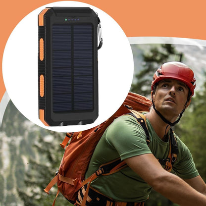 kisronda Solar Charger Powered Bank | 20000mAh Portable Solar Charger Battery Bank | Flashlight Fast Charging Survival Gear Wireless Battery Pack for Cell Phone, Outdoor & Fishing