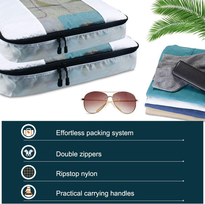 Suitcase Organizer Set of 6 for Suitcases, Travel Travel Organizer Bag Cubes, Perfect Travel Luggage Organizer Suitable for Travel/Business/Outdoor