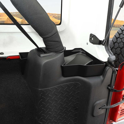 RT-TCZ for Wrangler JK Rear Trunk Storage Box, Trunk Side Tray Organizer for Jeep Wrangler JK JKU 4 Door 2011-2017 Black Interior Storage Accessories 2pcs