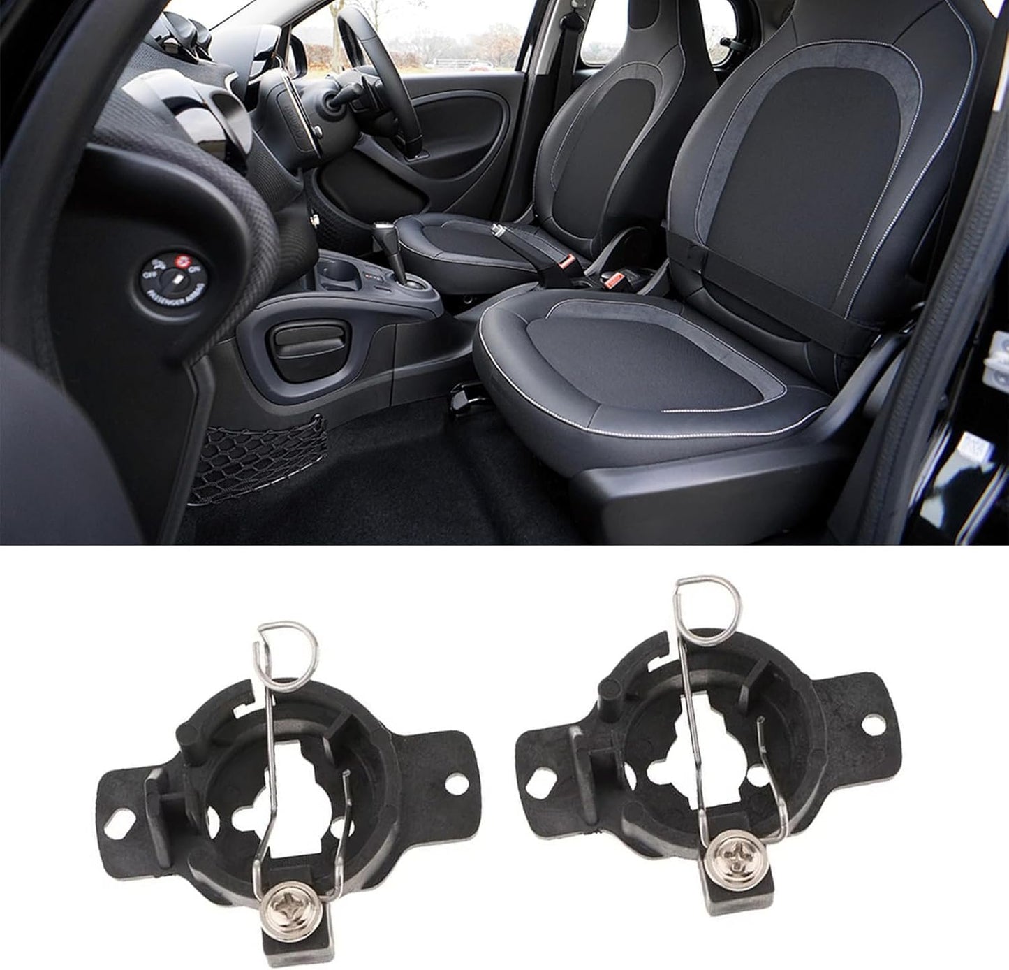 2PCS Headlight Bulb Holder S320 Replacement Bulb Base Socket Holder Clip Automotive Accessories