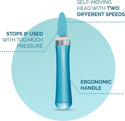 Scholl Velvet Smooth Electronic Nail Care Kit, 1 Product, Blue