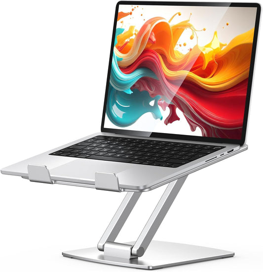 Niweya Laptop Stand for Desk, Adjustable Computer Stand, Aluminum Ergonomic Laptop Riser Holder Mount for Good Posture, Ventilated Cooling & Portable, for MacBook Air/Pro, All Notebooks 10-16