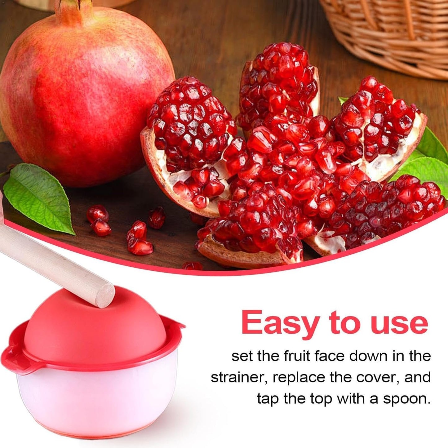 Pomegranate Cutter - Kitchen Deseeder Pomegranate Bowl,Household Kitchen Gadget Pomegranate Prep Tool, Fruit Vegetable Tools for Home Restaurant