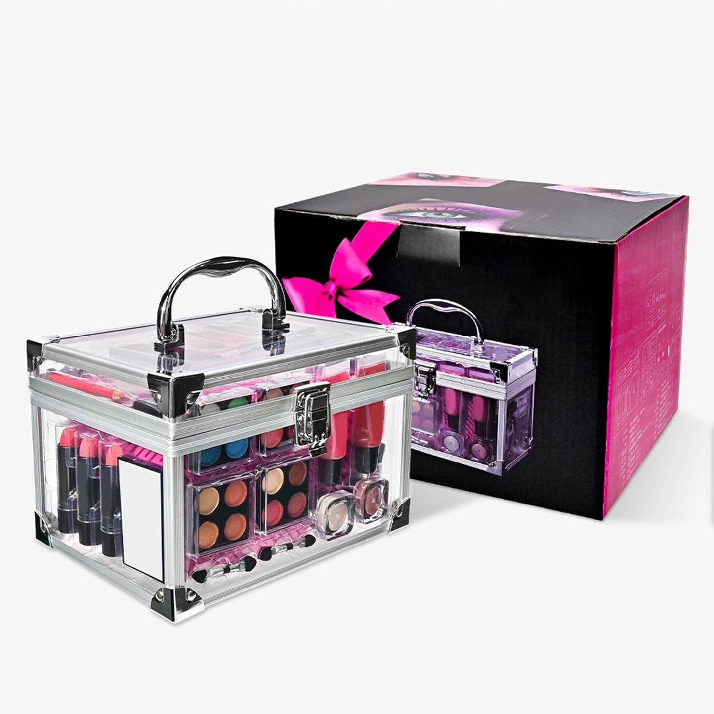 Beginner Makeup Kit per adulti, set completo per donne, strumenti professionali per la bellezza, accessori per il viso, inclusi cosmetici bag, Essential Makeup for New Users, Daily Routine