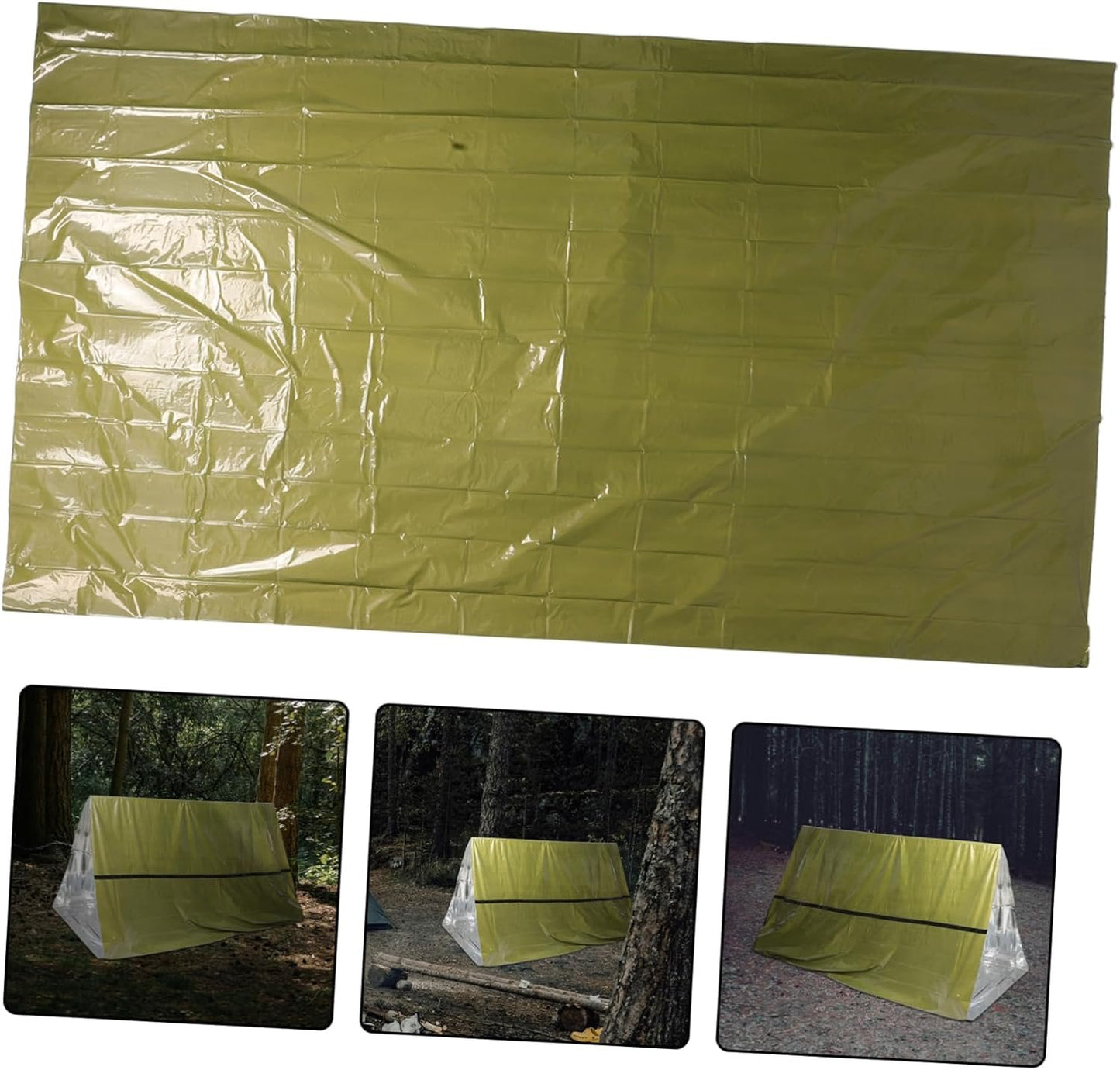 KITANDOVE Thermal Outdoor Tent Survival Blanket Emergency Shelter Hiking Insulated Cold Weather