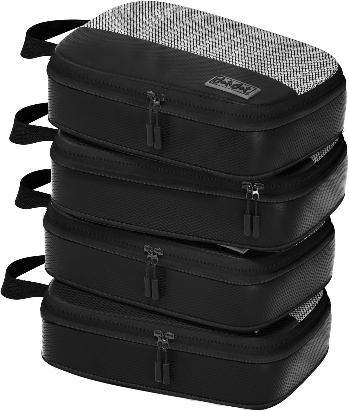 4pc Small Compression Packing Cubes for Suitcases - Carry-on Luggage Organizers for Travel