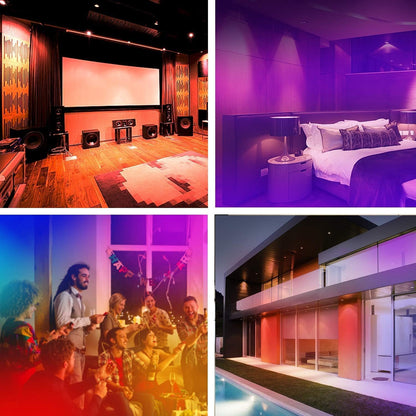 Recessed Lighting 4 Inch Color Changing Pot Lights 12W LED Downlights,1050Lumens Recessed Ceiling Light,RGB & Warm White 2700K Dimmable by Remote Control,Timer - 12 Color Choices - 2 Modes,12 Pack