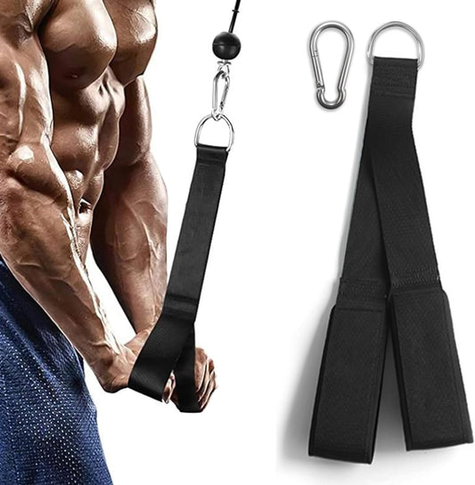 Favuit Tricep Rope Cable Attachment, Ergonomic Triceps Pull Down Rope Easy to Grip & Non Slip Triceps Extension Straps Pulley System LAT Pulldown Cable Machine Equipment for Fitness Workout Home Gym
