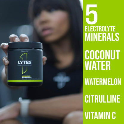 Rule1 R1 Lytes Premium Hydration Support Supplement 240 g, Blue Raspberry (40 Servings)