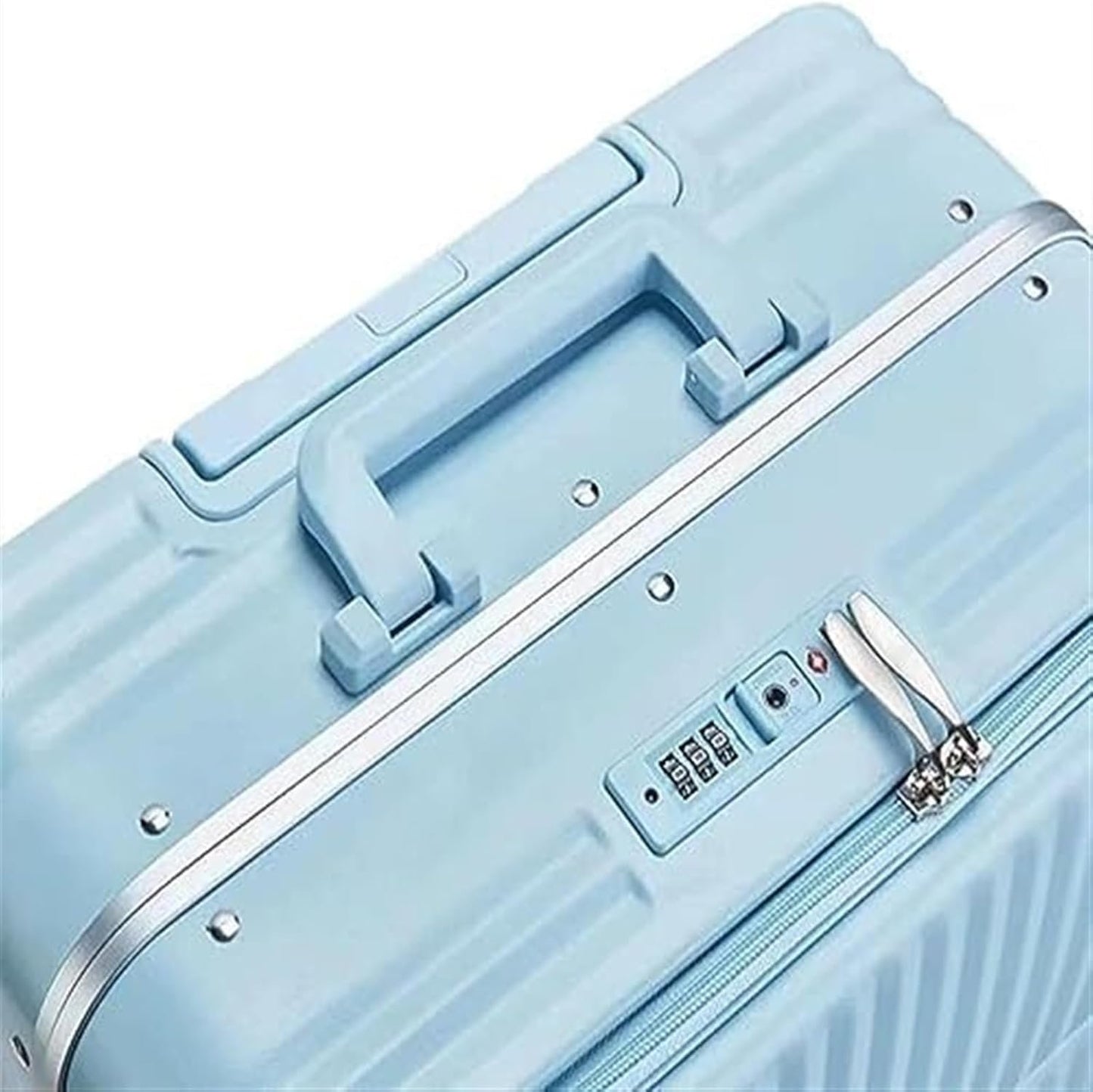Suitcase Luggage Resistant Hard Luggage Aluminum Frame Carry On Luggage Security Lock Suitcase Carry-on Suitcase (Color : Pink, Size : 28in)