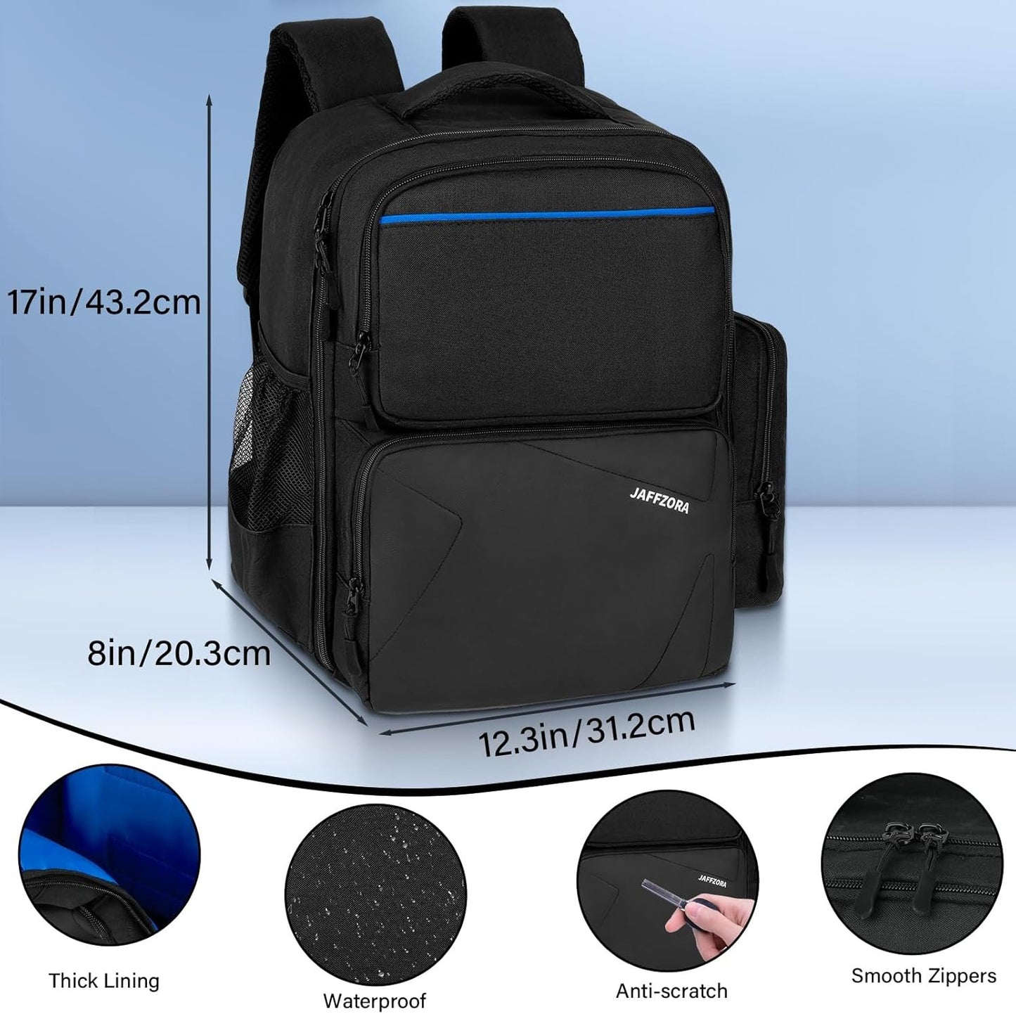 Travel Backpack Fits for PS5/PS5 Pro, Protective Carrying Case Storage Bag Compatible with Playstation 5/PSP Handheld Console/15.6'' Laptop/Gaming Accessories
