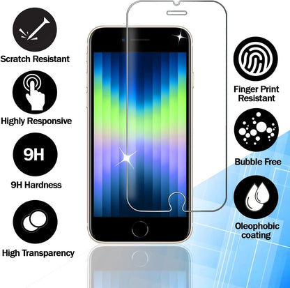 RKINC Screen Protector [4-Pack] for iPhone 6S / iPhone 6, Tempered Glass Film Screen Protector, 0.33mm [LifetimeWarranty][Anti-Scratch][Anti-Shatter][Bubble-Free]